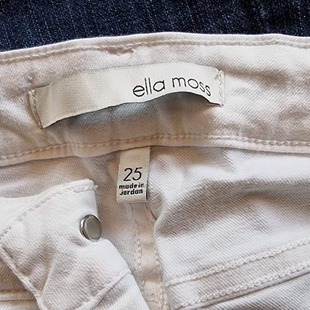 Ella Moss High rise skinny ankle (junior) white jeans